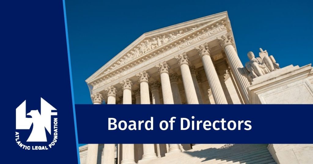 Atlantic Legal Foundation - graphic of US Supreme Court for Board of Directors page