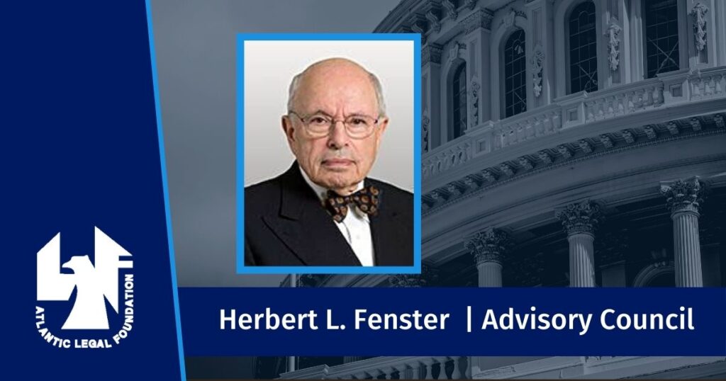 National Defense & Procurement Law Expert Herbert L. Fenster Appointed to ALF Advisory Council