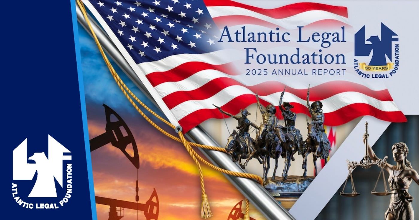 graphic header showing cover of 2025 Annual Report of Atlantic Legal Foundation